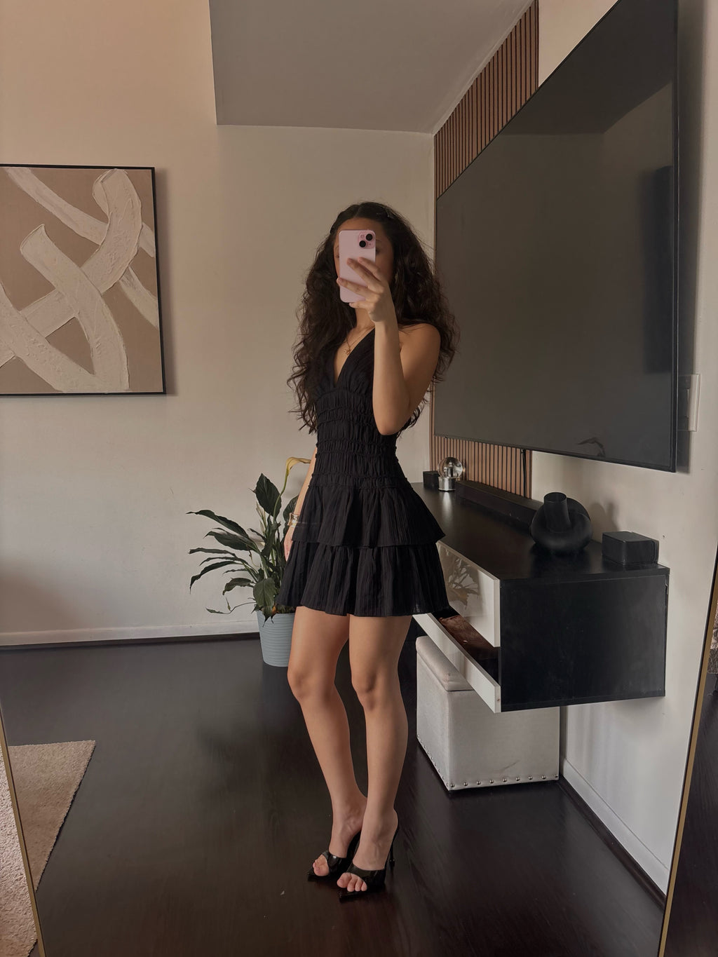 2000s black dress