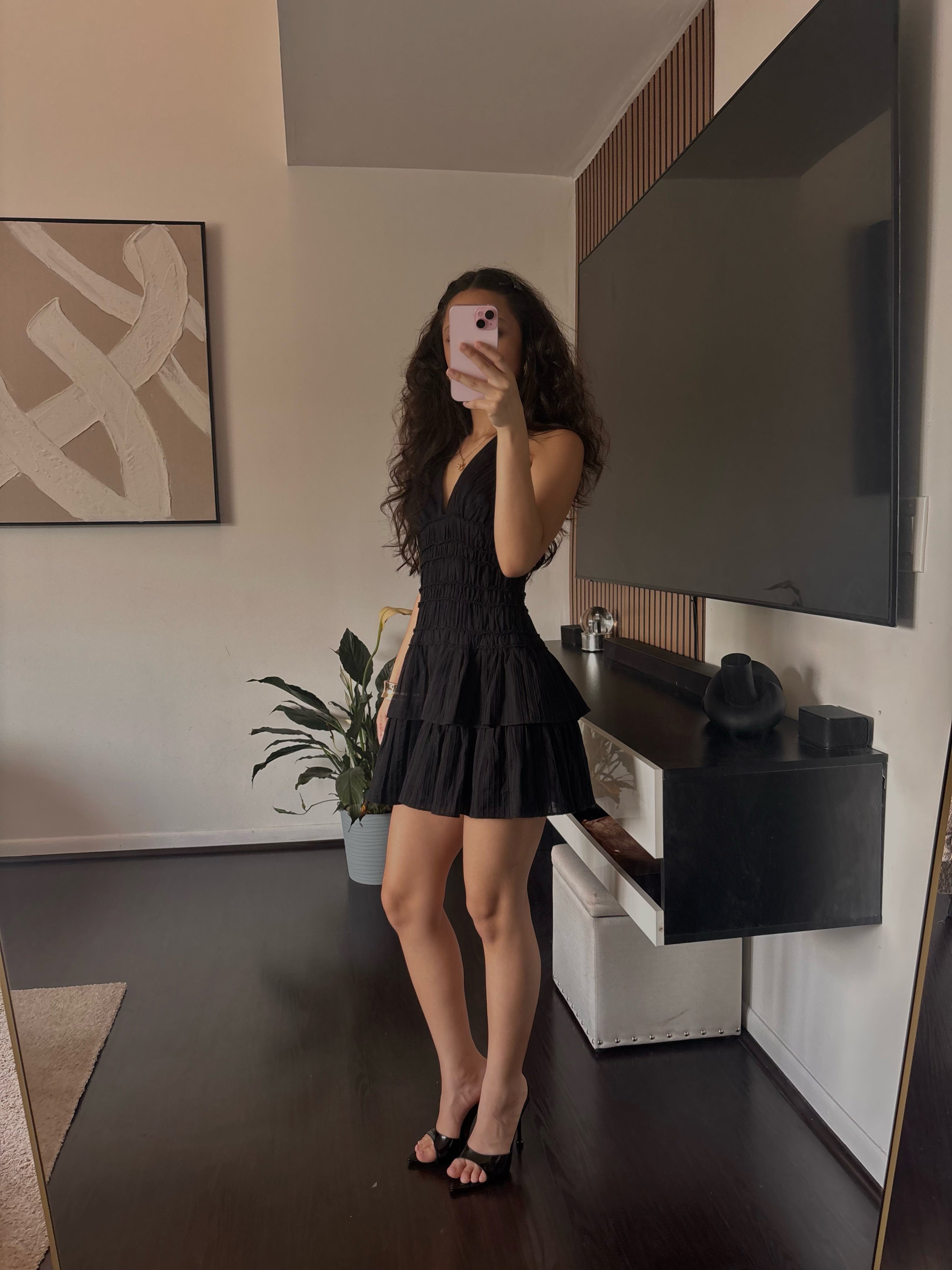 2000s black dress