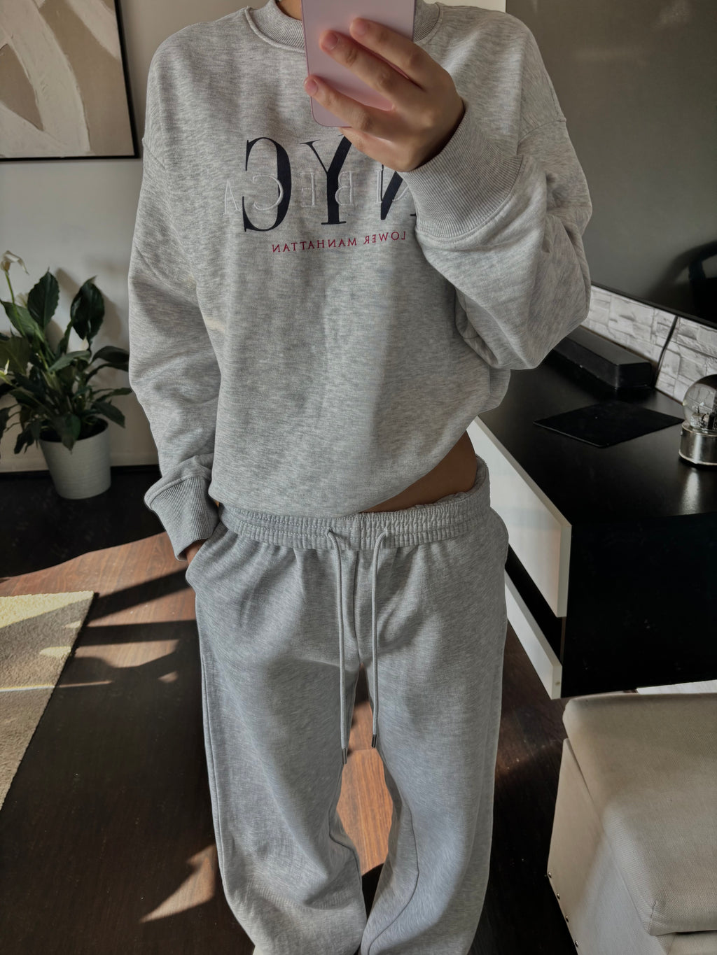 SoHo Sundays two piece grey set