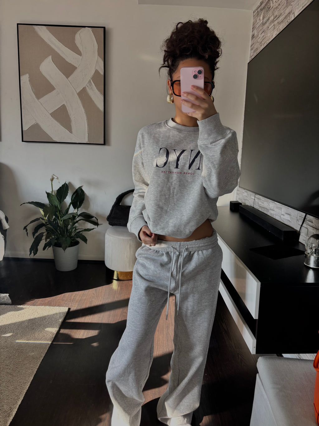 SoHo Sundays two piece grey set