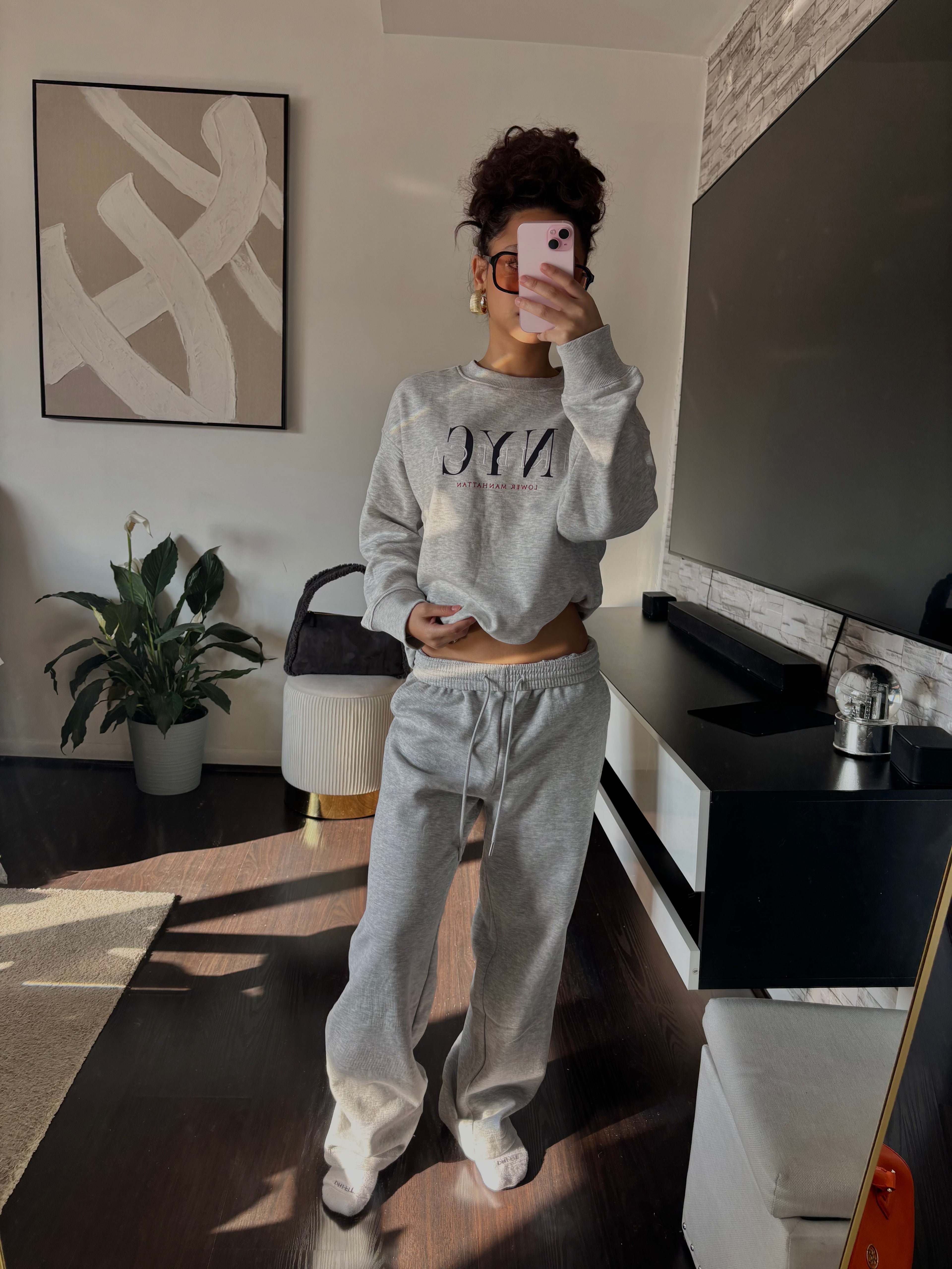 SoHo Sundays two piece grey set