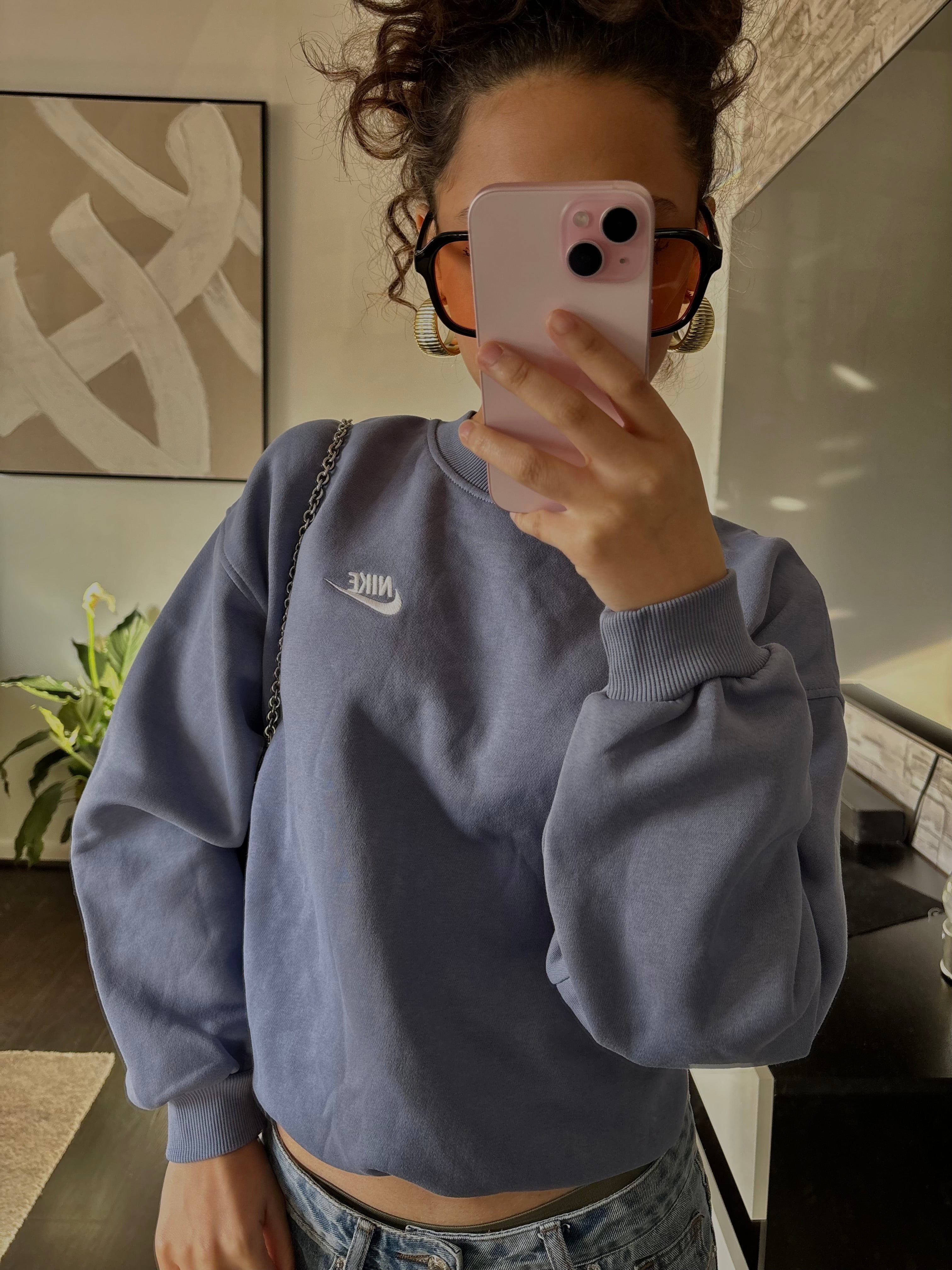 purple nike sweaters