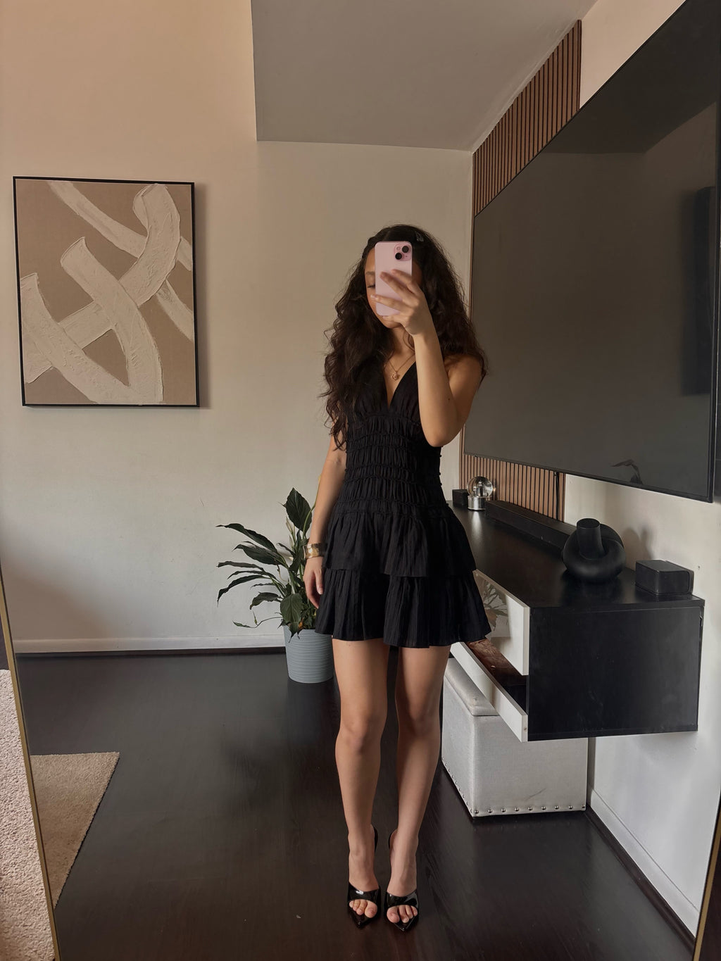 2000s black dress