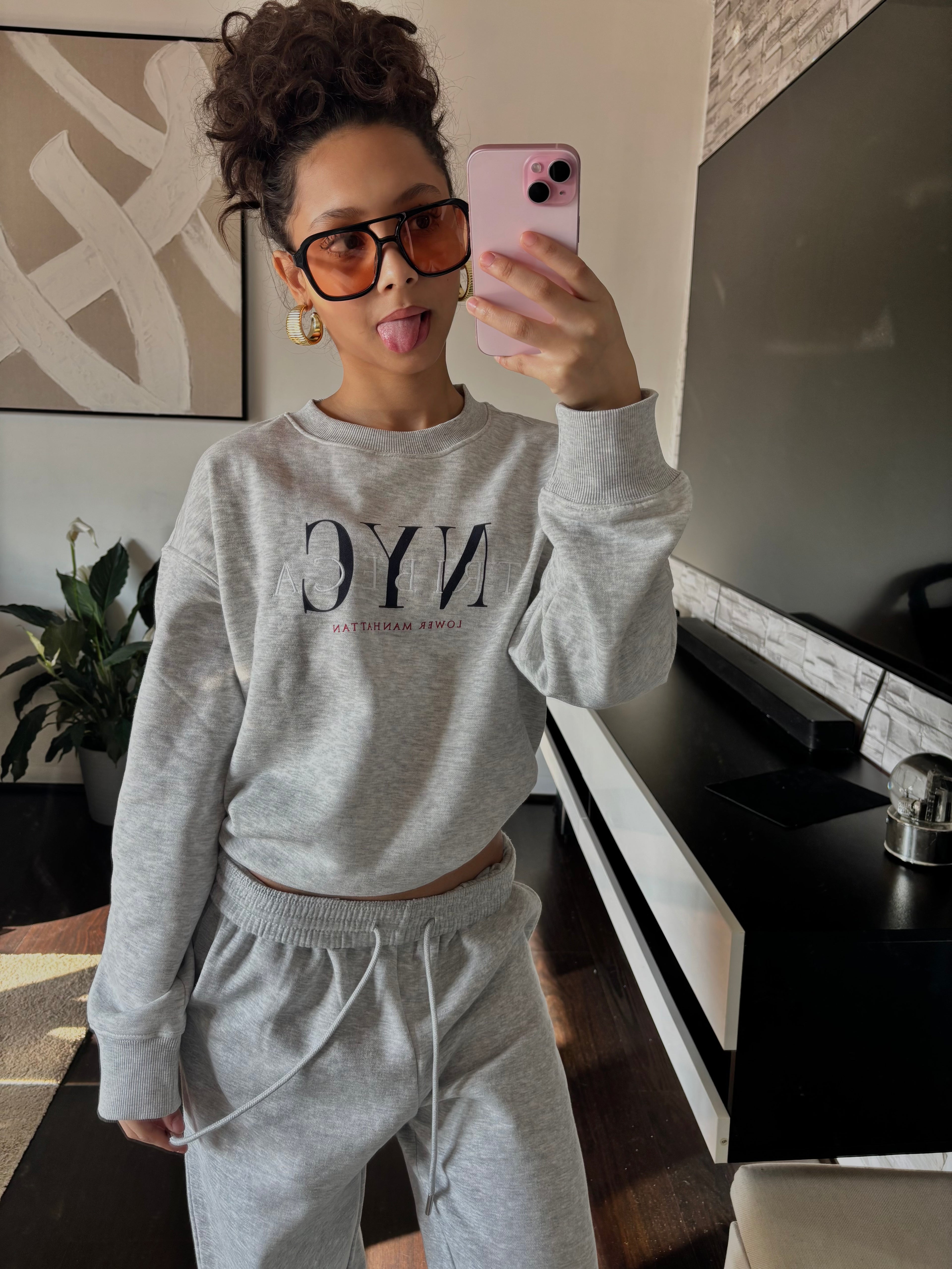 SoHo Sundays two piece grey set