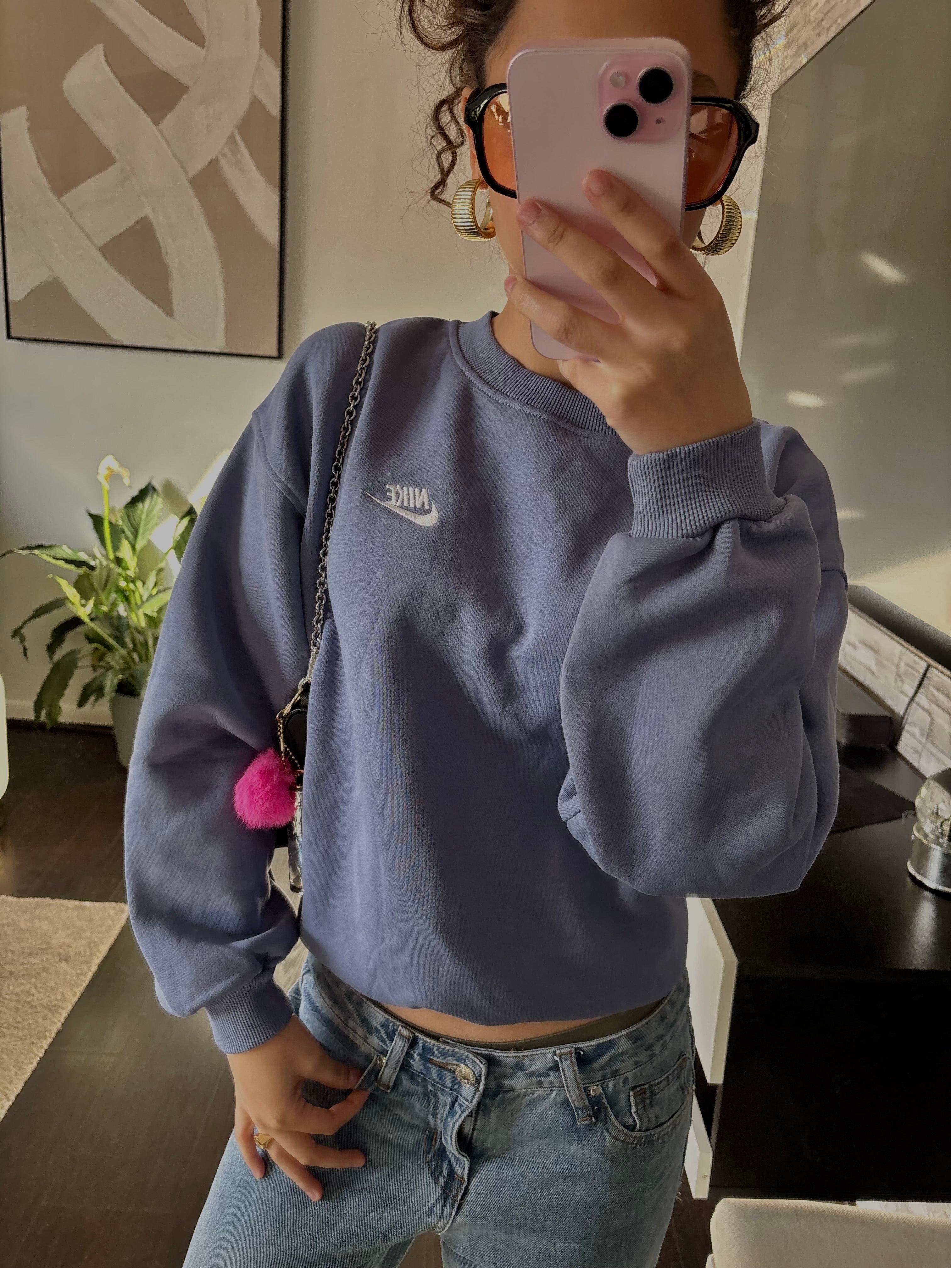 purple nike sweaters