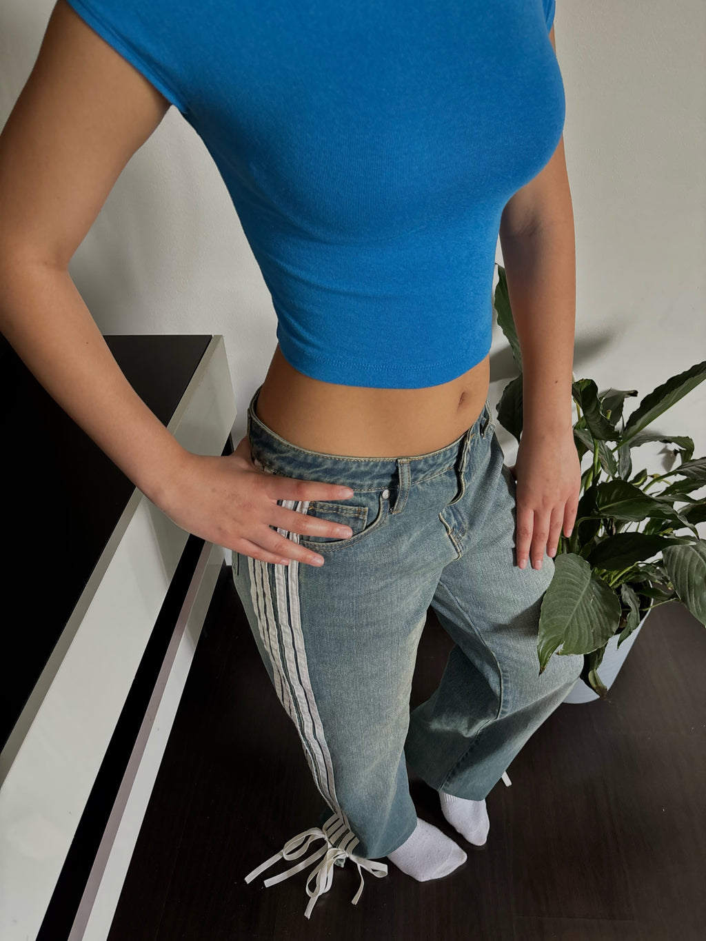washed jeans