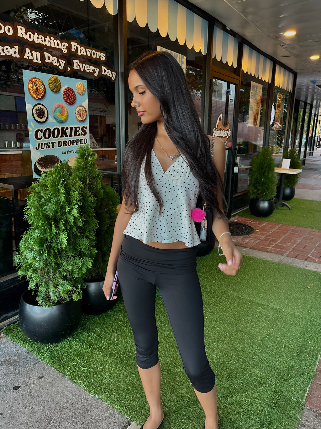 polka dot top