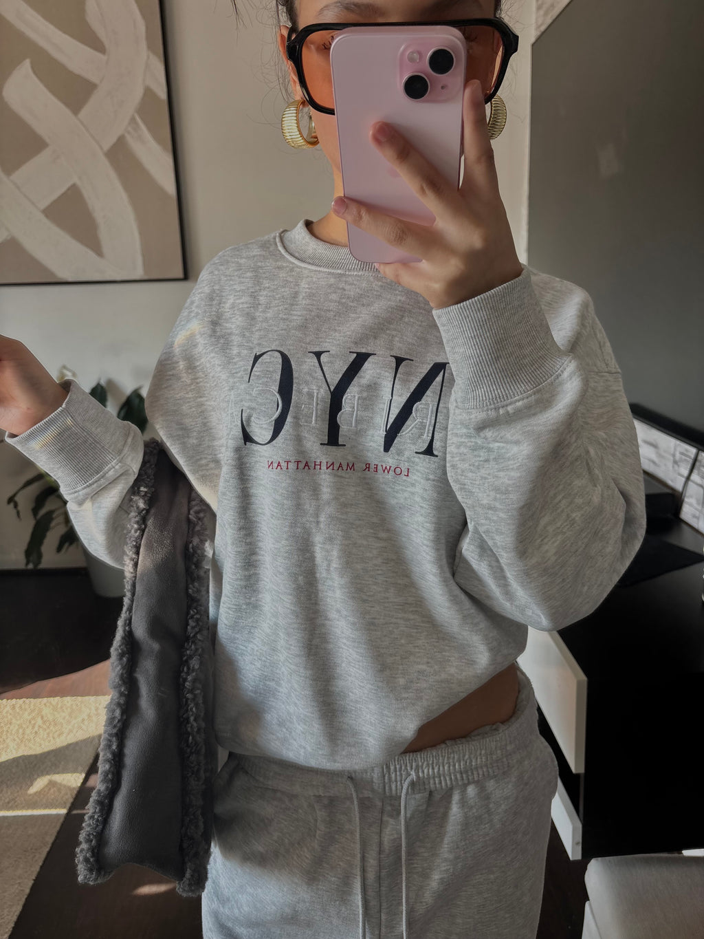 SoHo Sundays two piece grey set