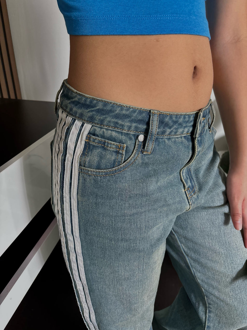 washed jeans