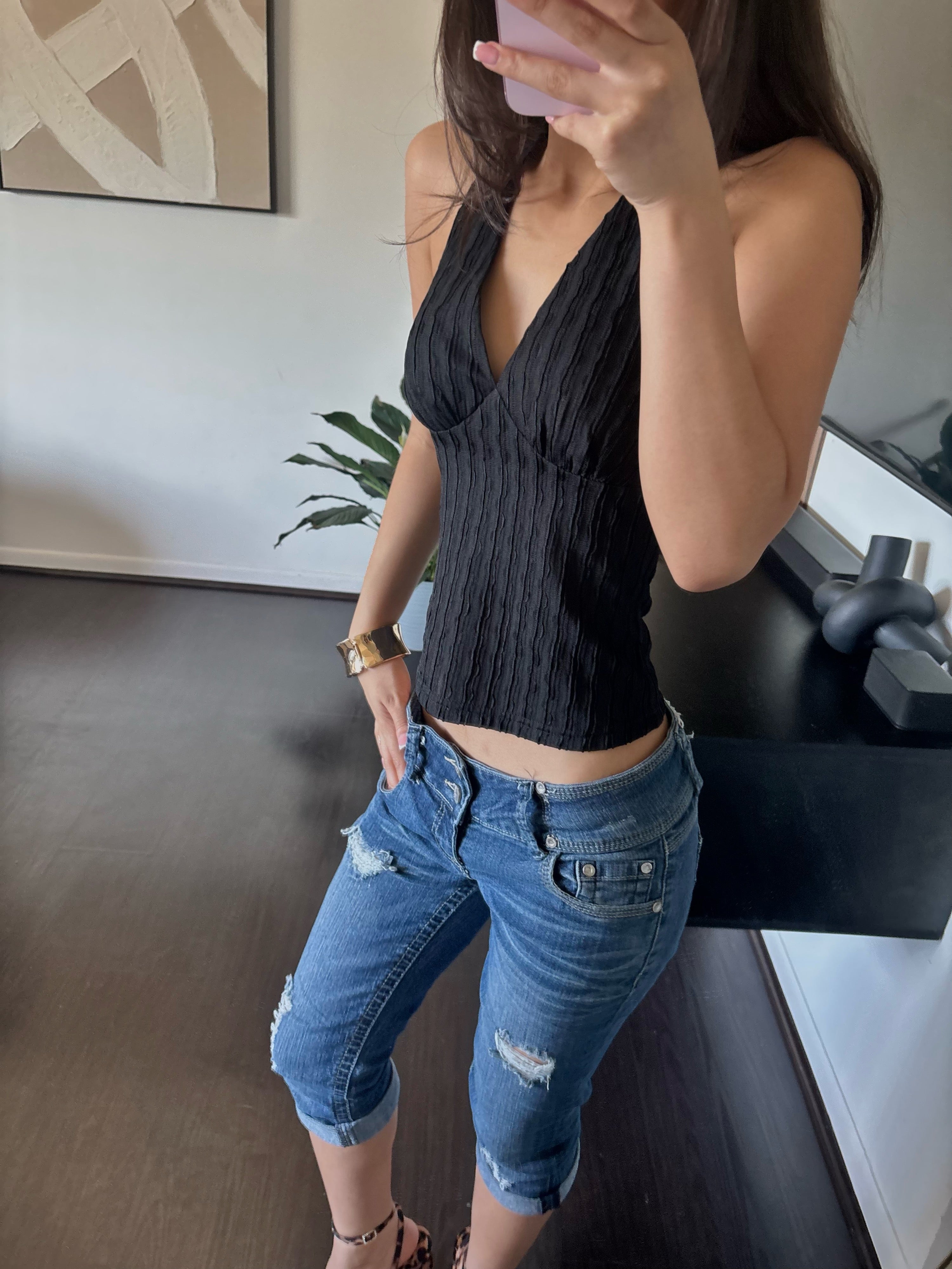 black summer top