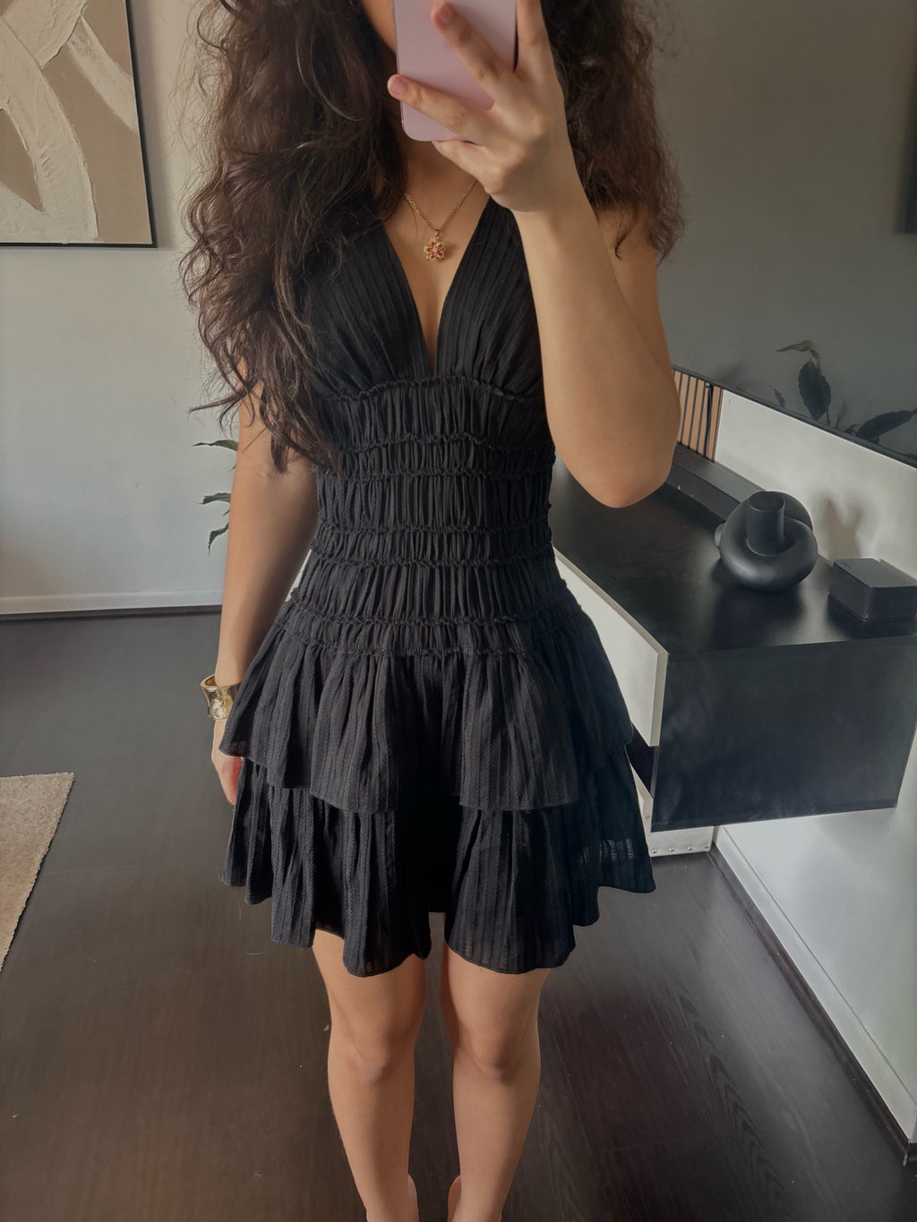 2000s black dress