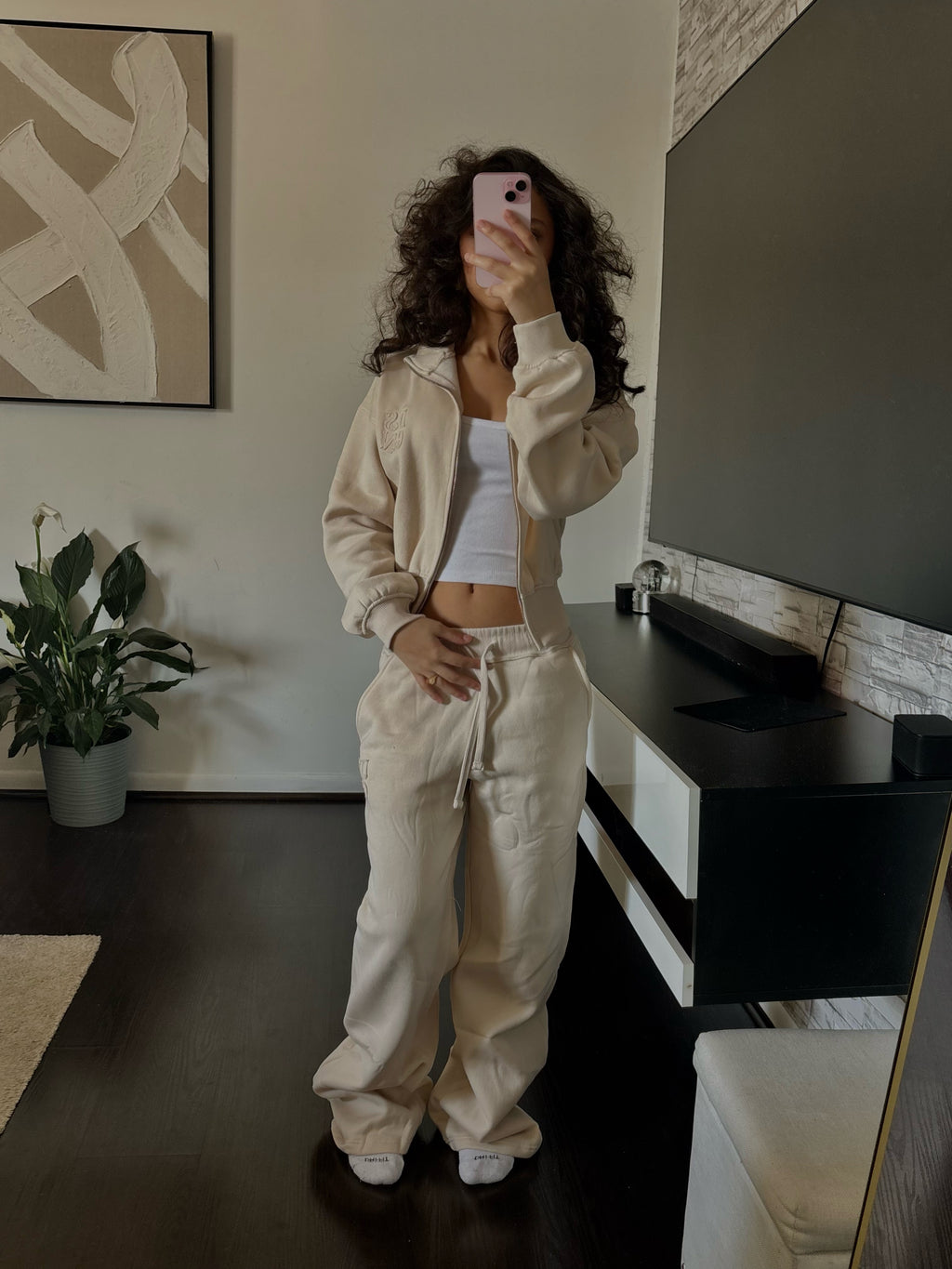 Cream Dream two piece set