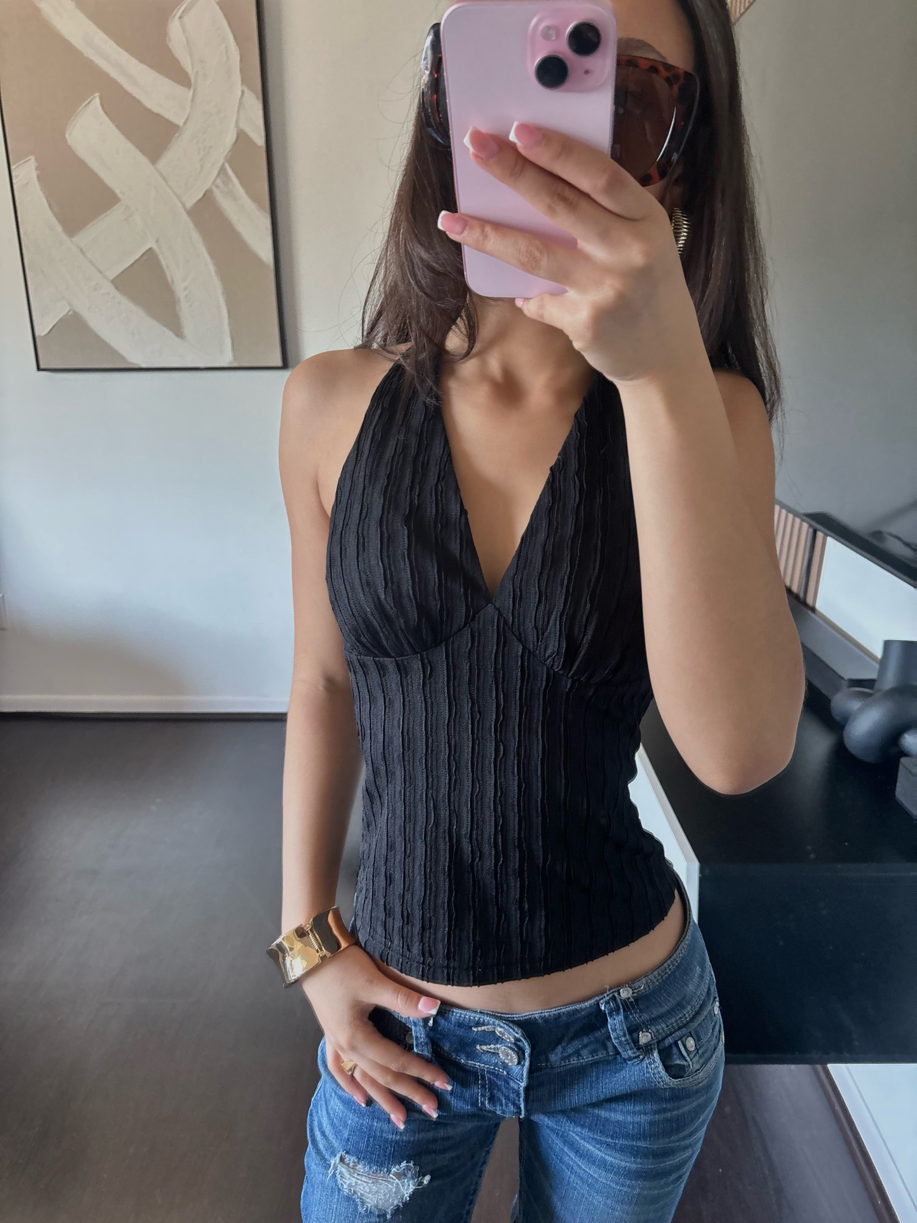 black summer top