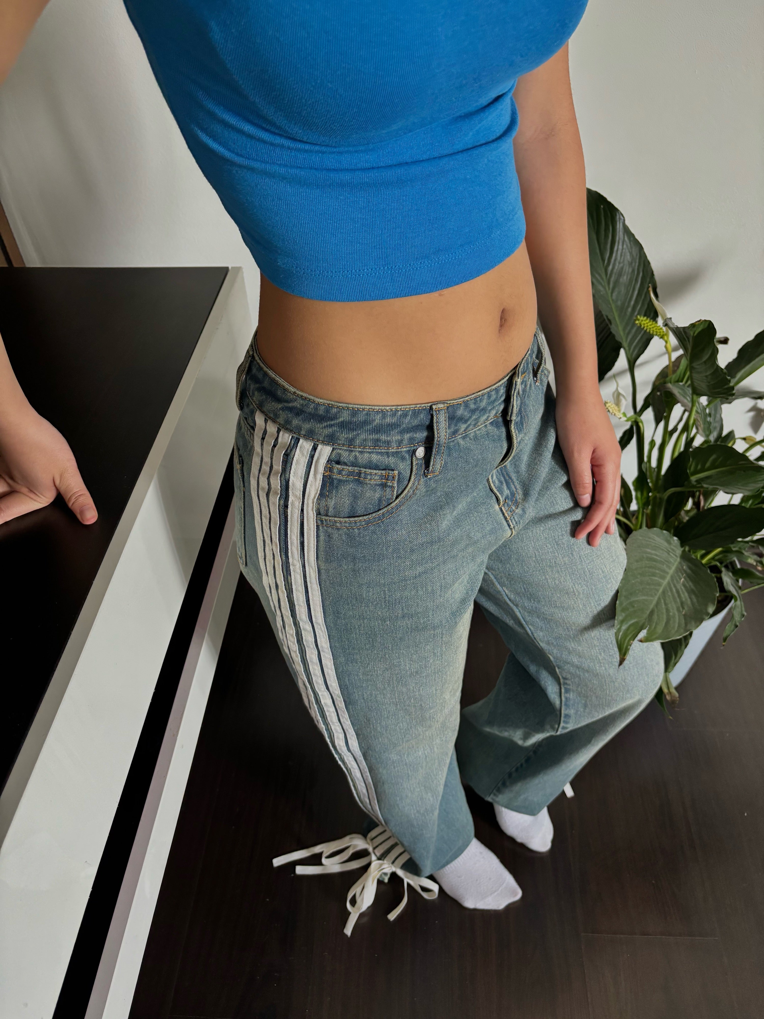 washed jeans