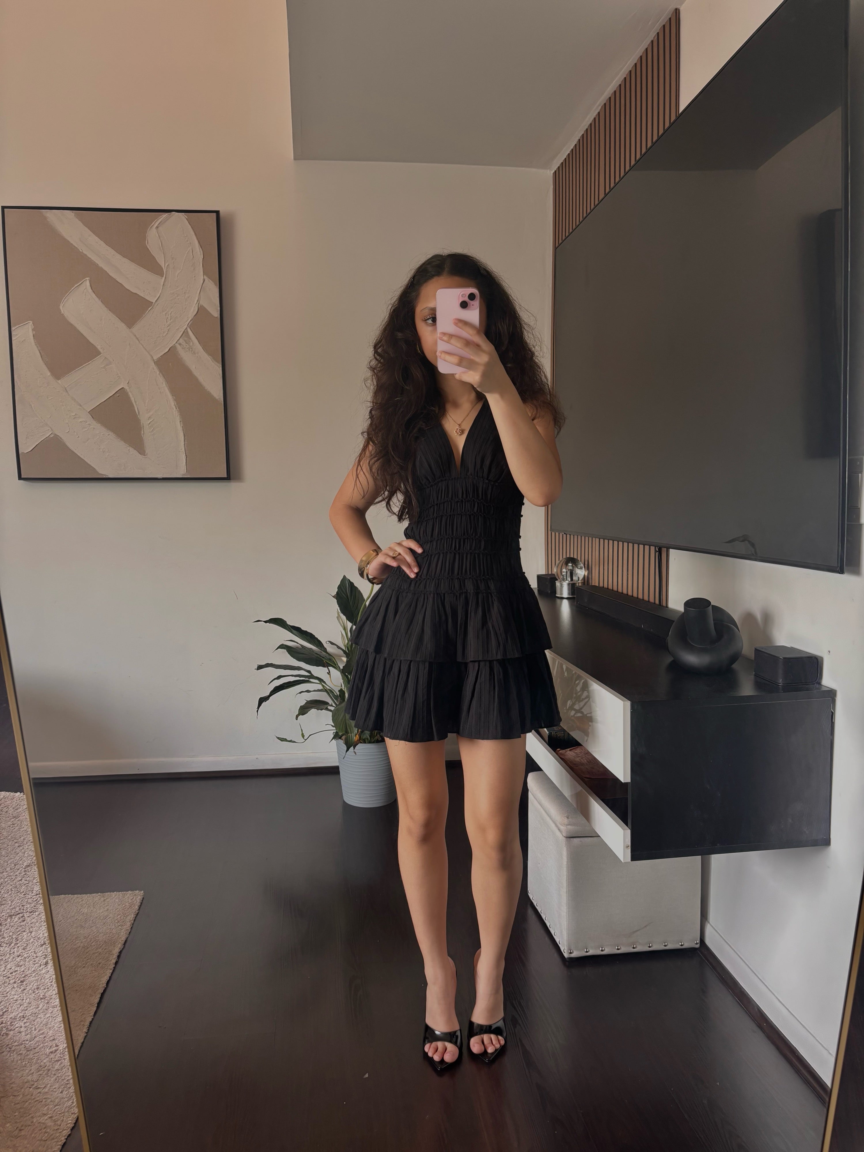 2000s black dress