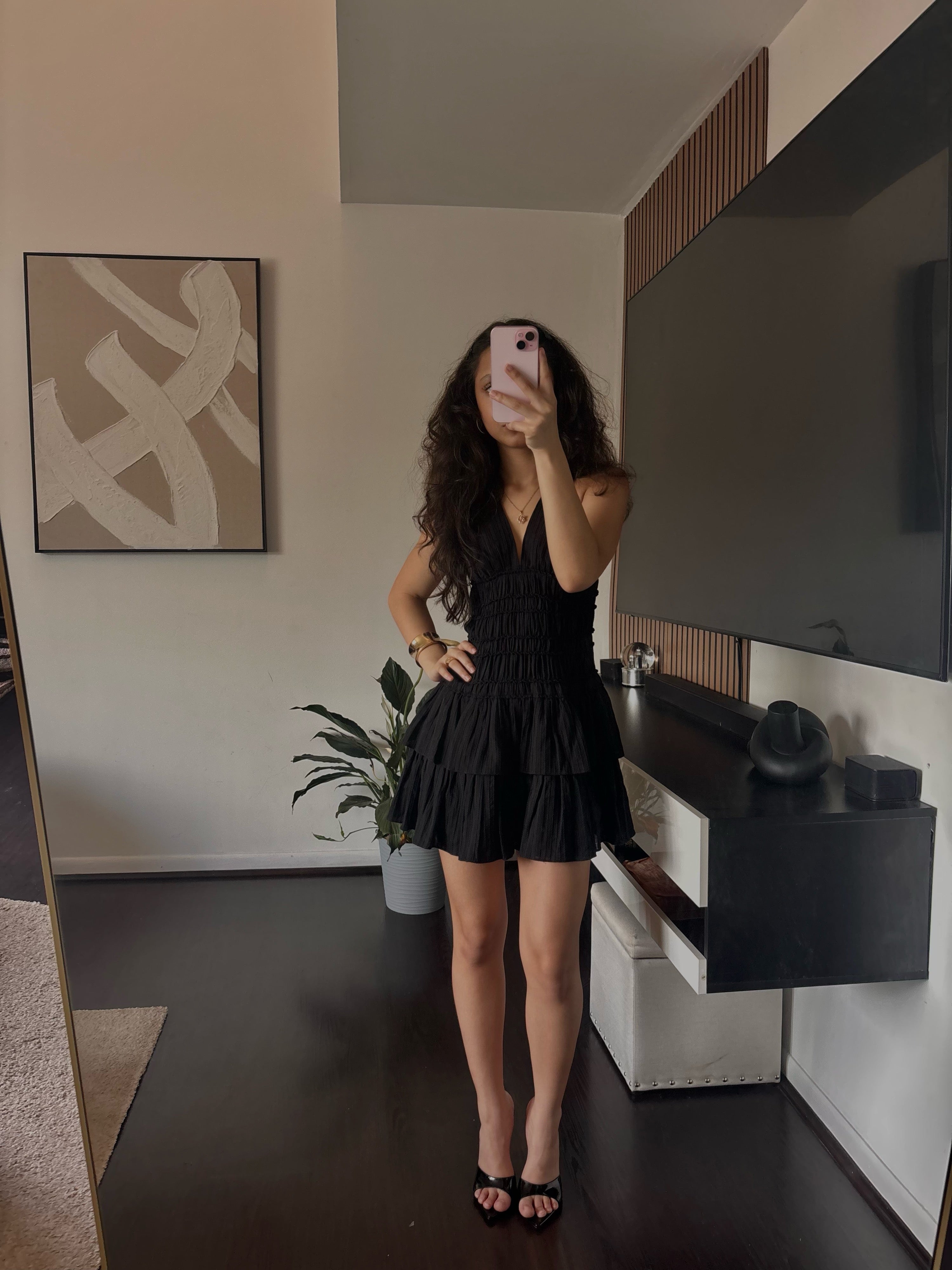 2000s black dress