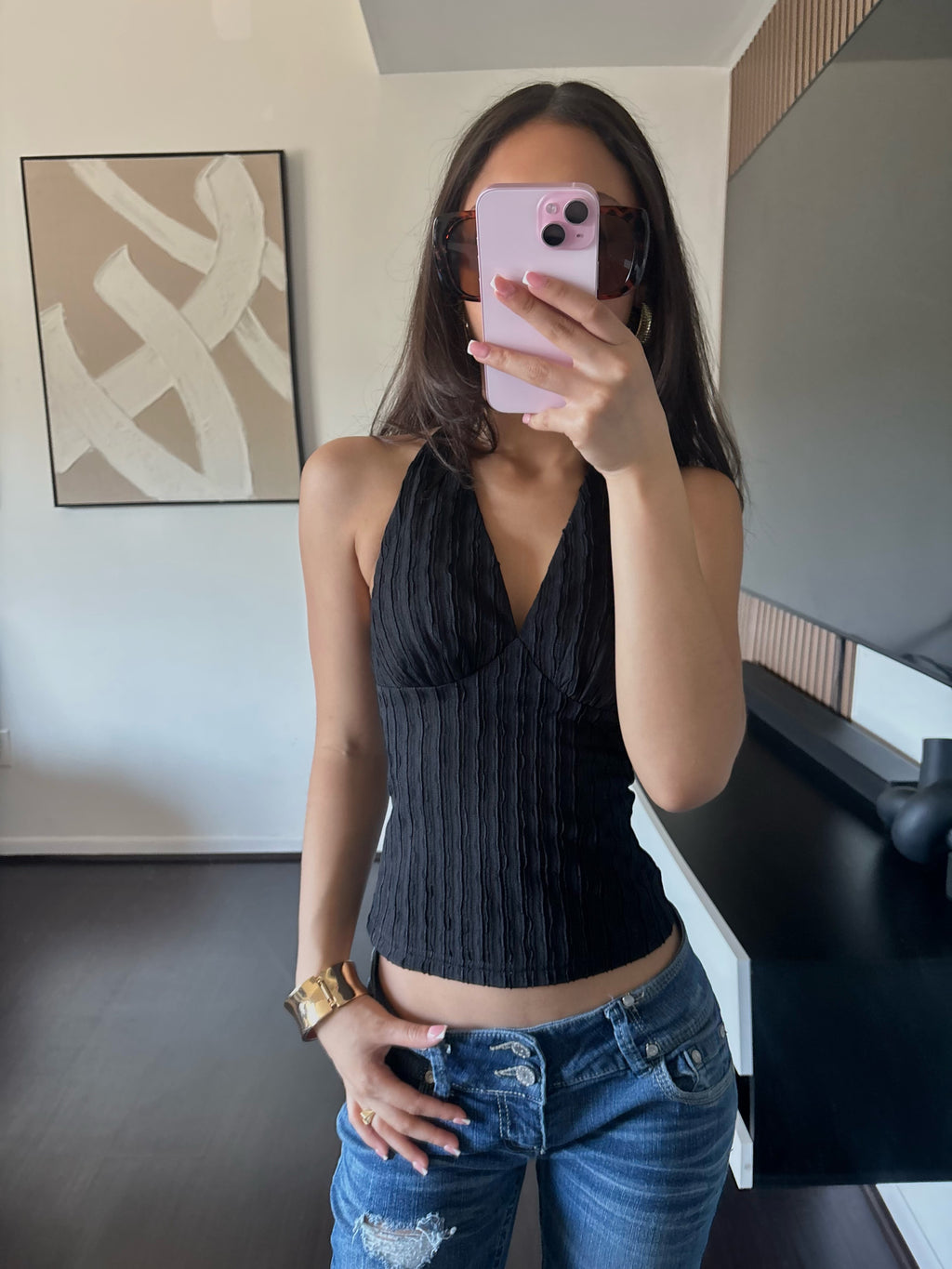 black summer top