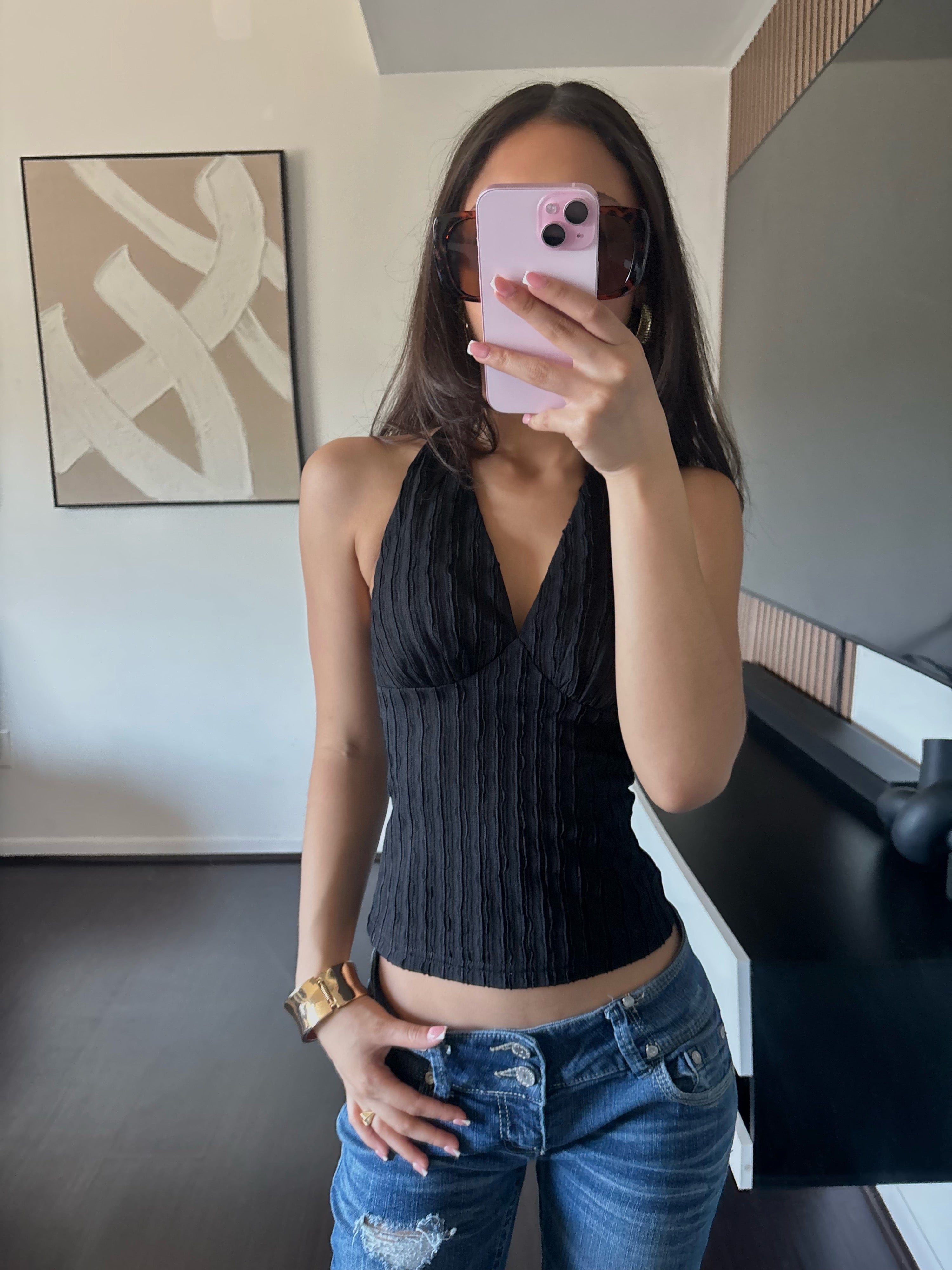 black summer top
