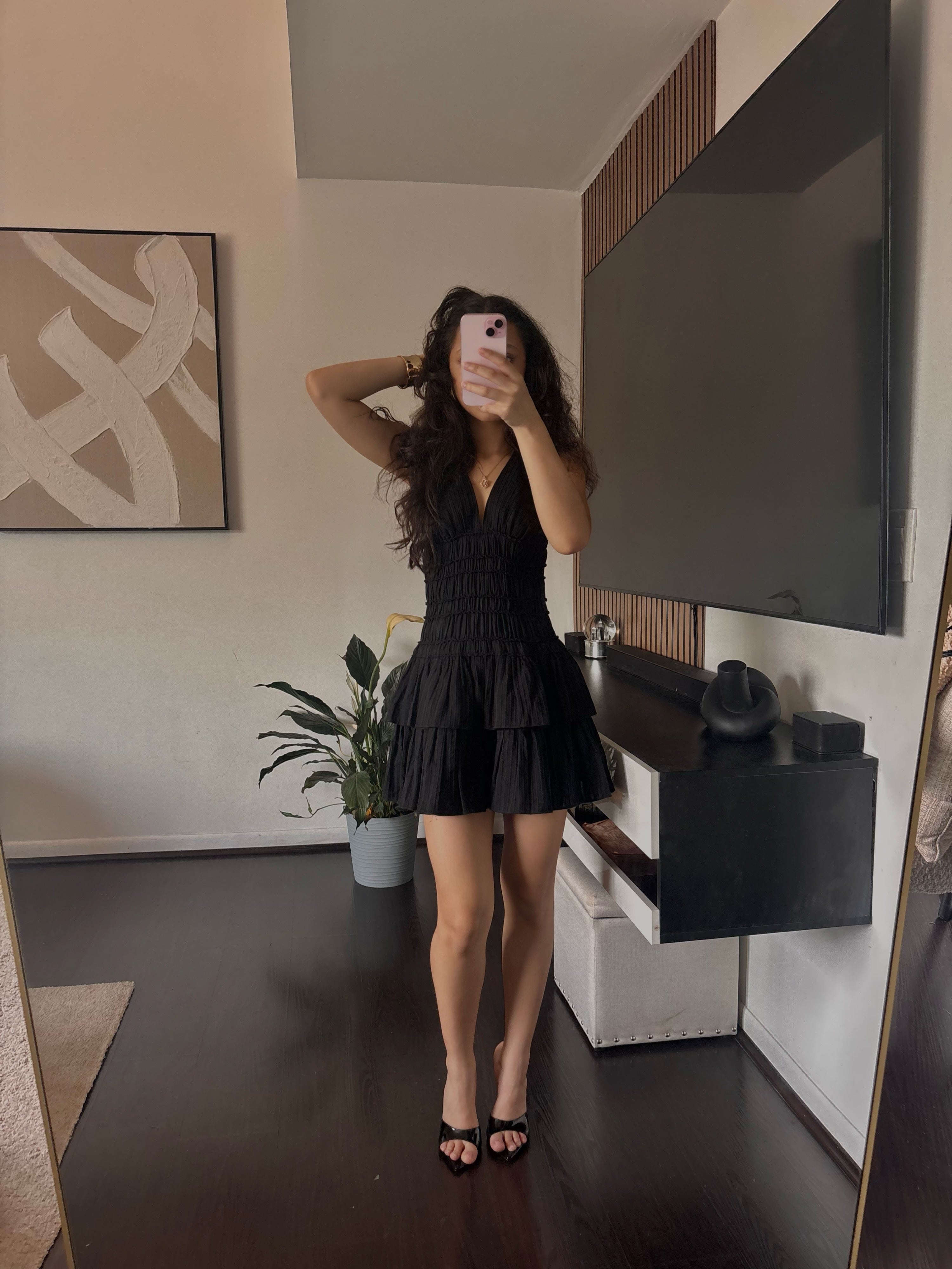 2000s black dress