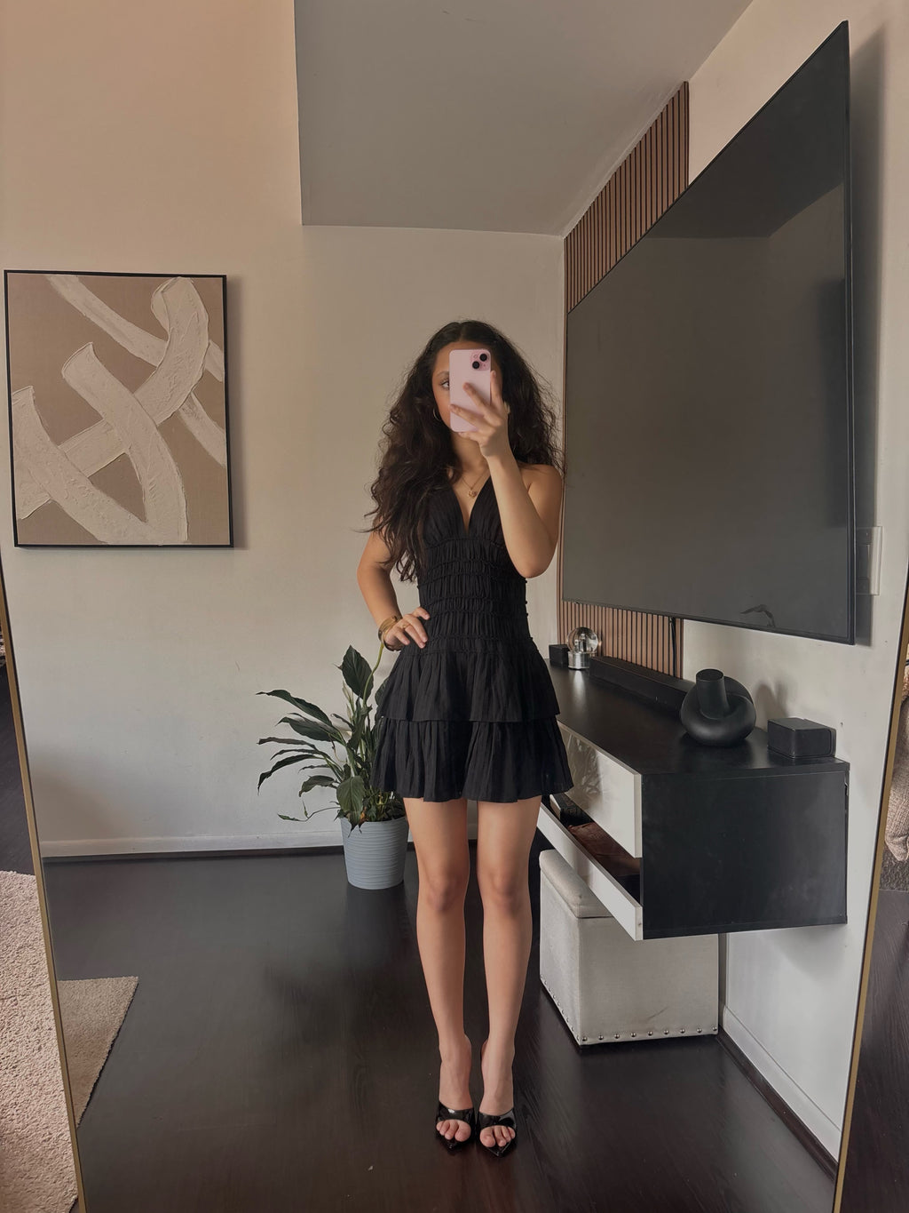2000s black dress