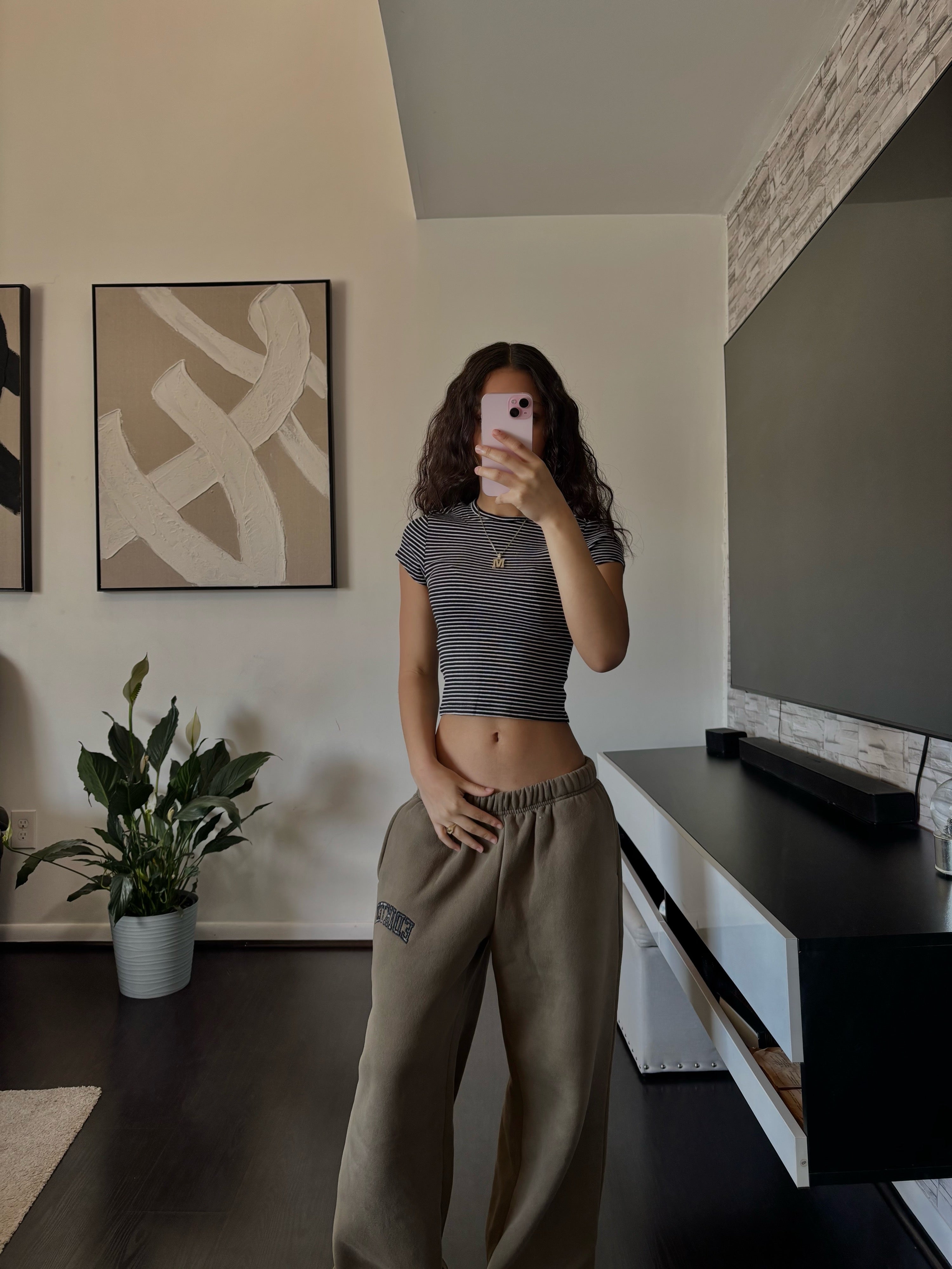 black and white Crop Top