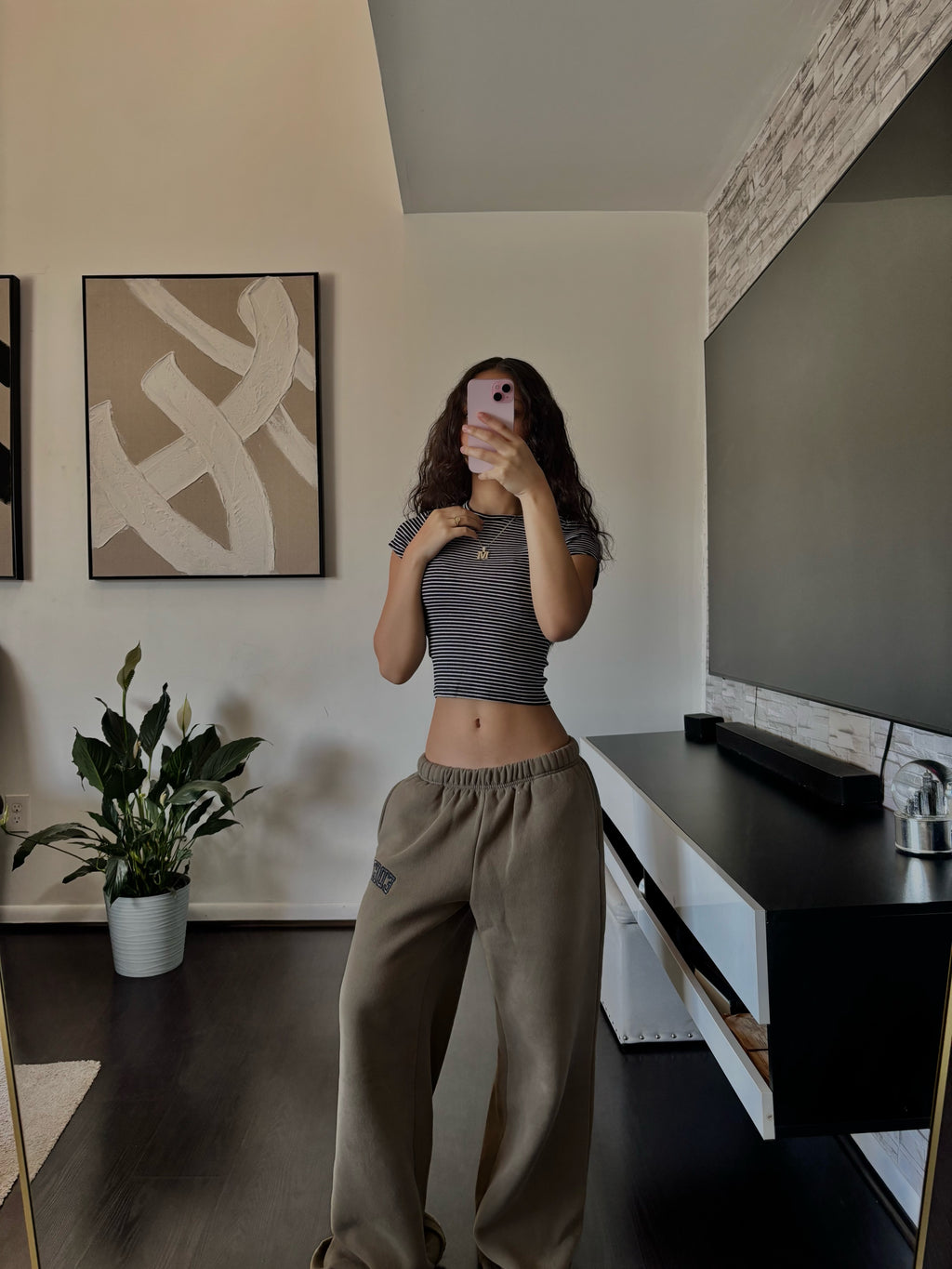 black and white Crop Top