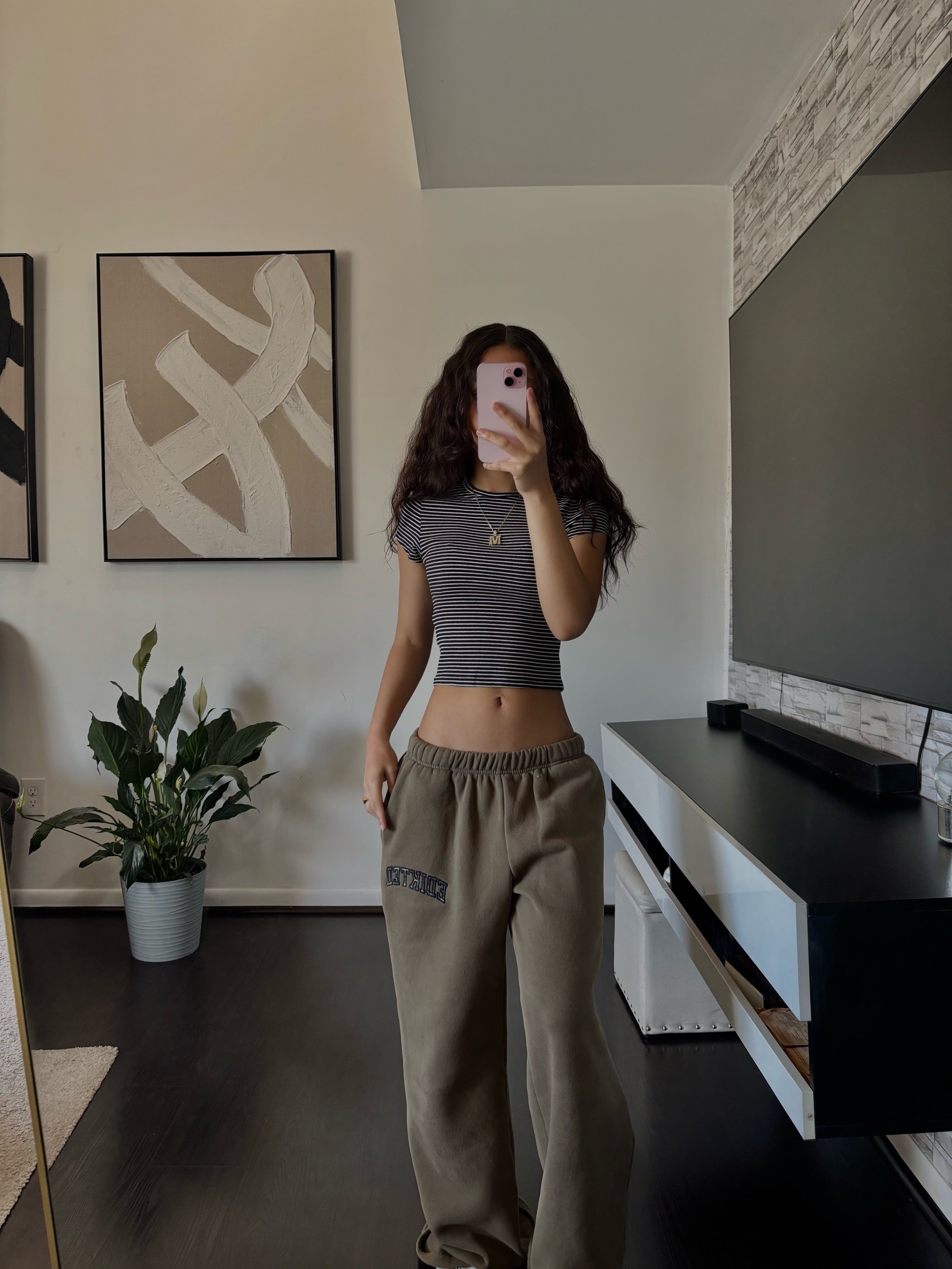 black and white Crop Top
