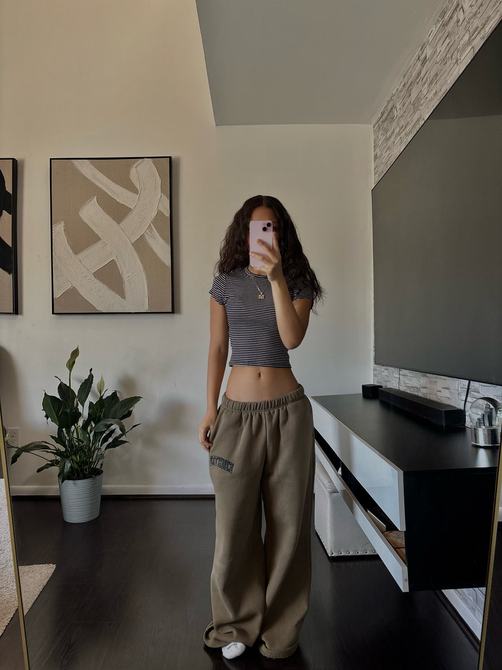 black and white Crop Top