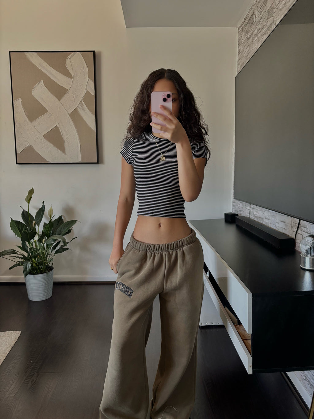 black and white Crop Top