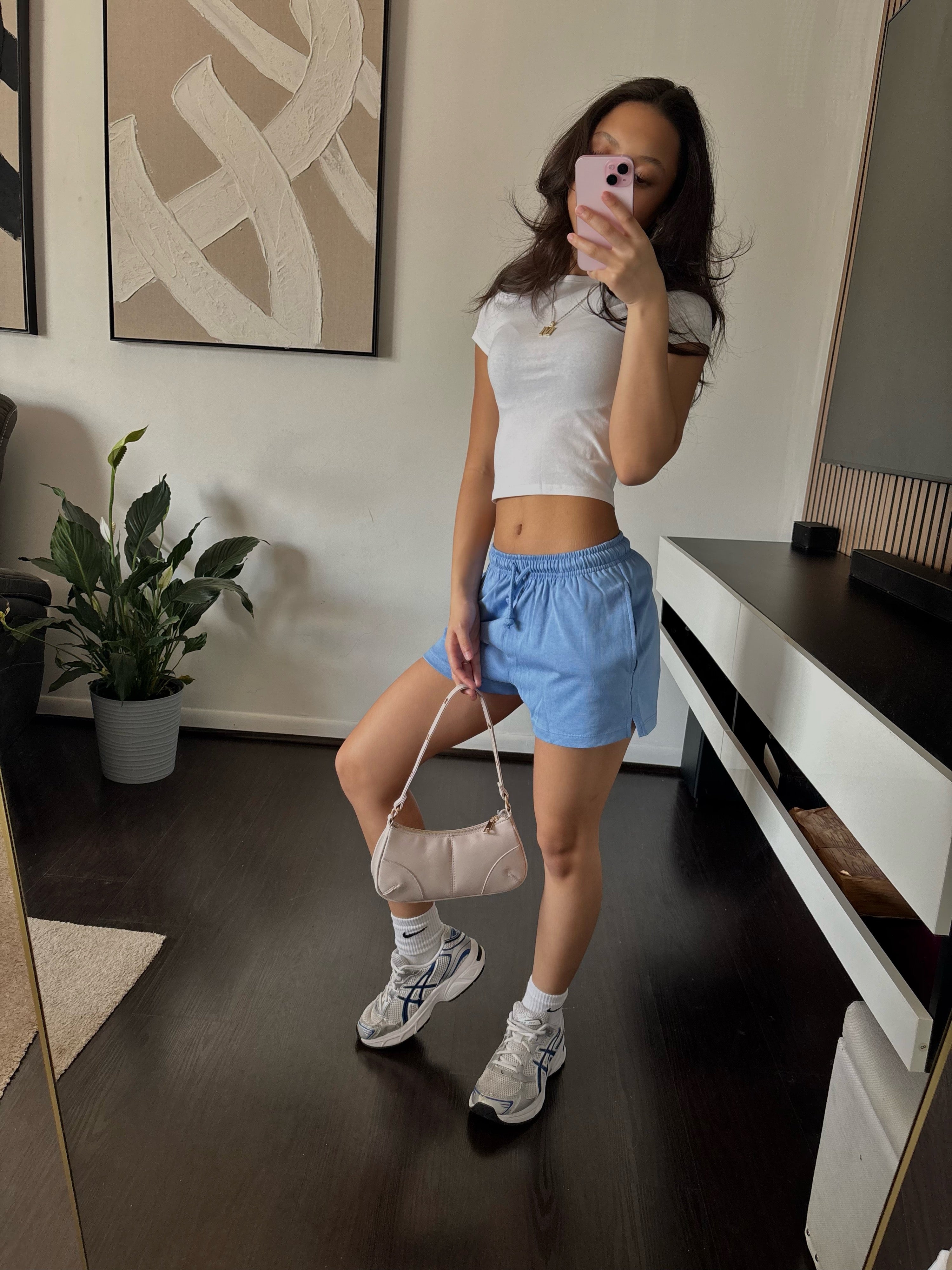 y2k light pink bag