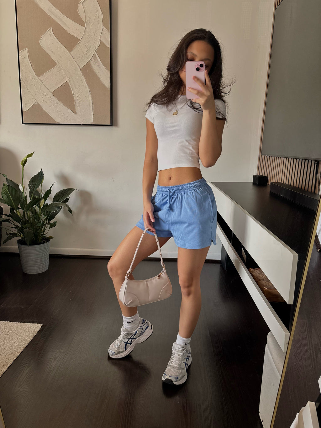 y2k light pink bag
